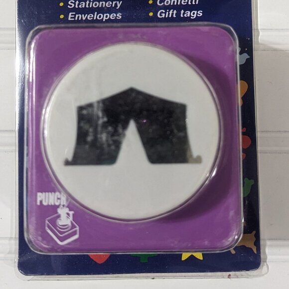 Punch It Mega Punch Paper Craft Tent Circus Camping Decorate Tags Cards - Picture 1 of 3